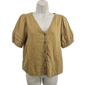 MADEWELL Pembroke Top in Mahan Plaid Size S